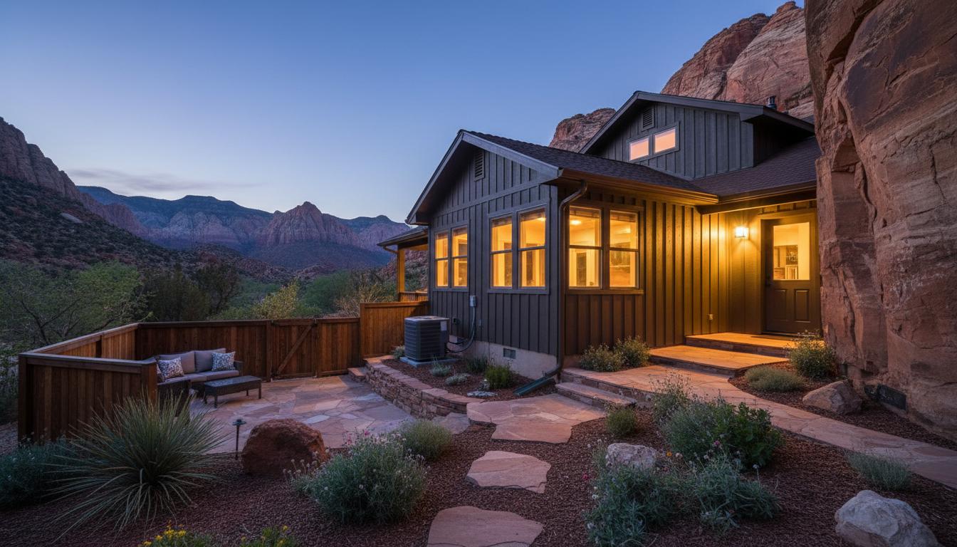 Comfortable Utah home at blue hour
